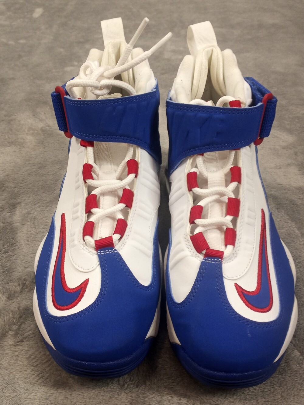 Nike Air Griffey Max 1 boy's Size 5Y White Blue Red Shoes Sneakers